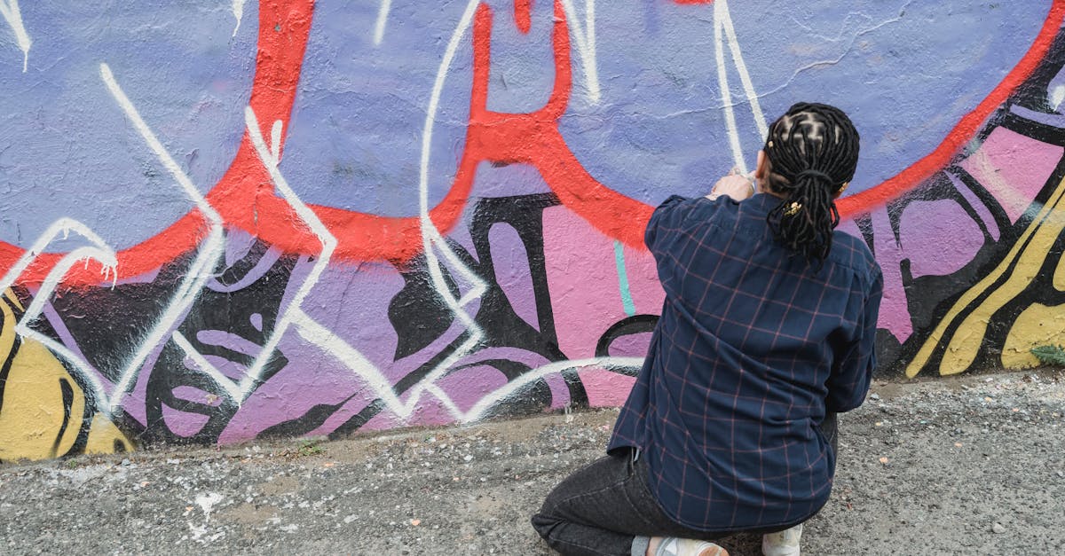 Working street artists in Hosier Lane
