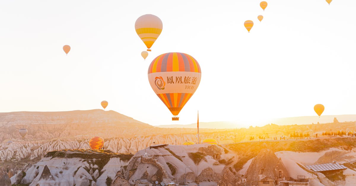 Hot air ballooning over the Yarra Valley