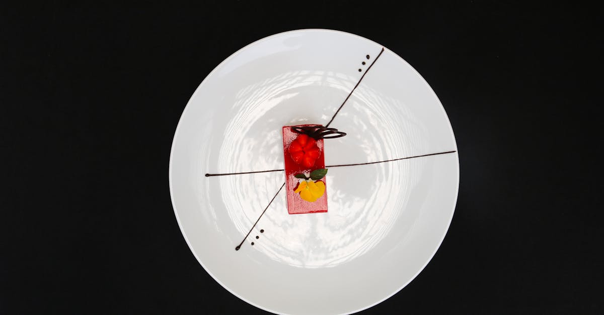 Plated dessert at a hatted Melbourne restaurant