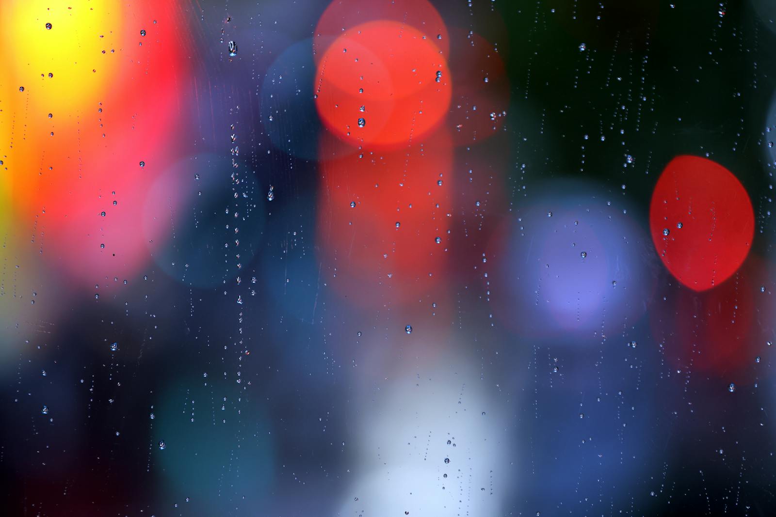 Rain on a Melbourne café window — four seasons in one day weather