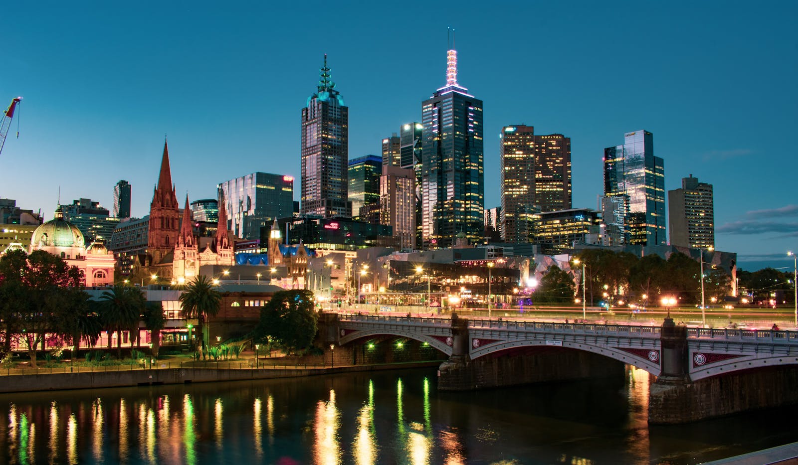 Things to do in Melbourne — skyline and Yarra River at dusk
