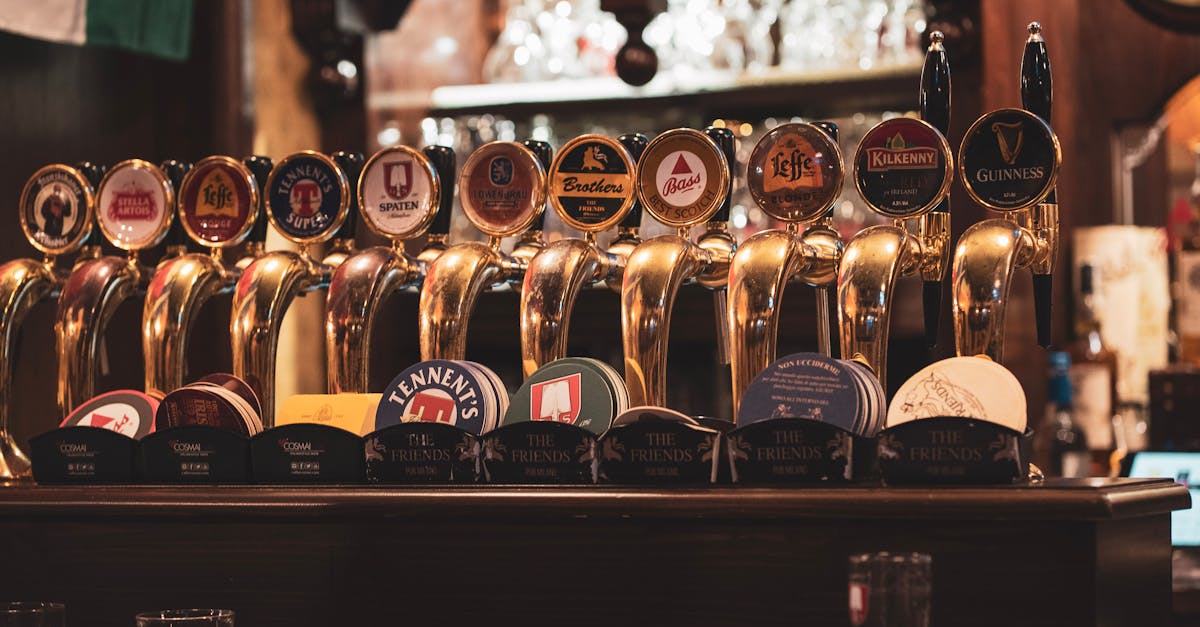 Historic pub in Melbourne — beer on tap