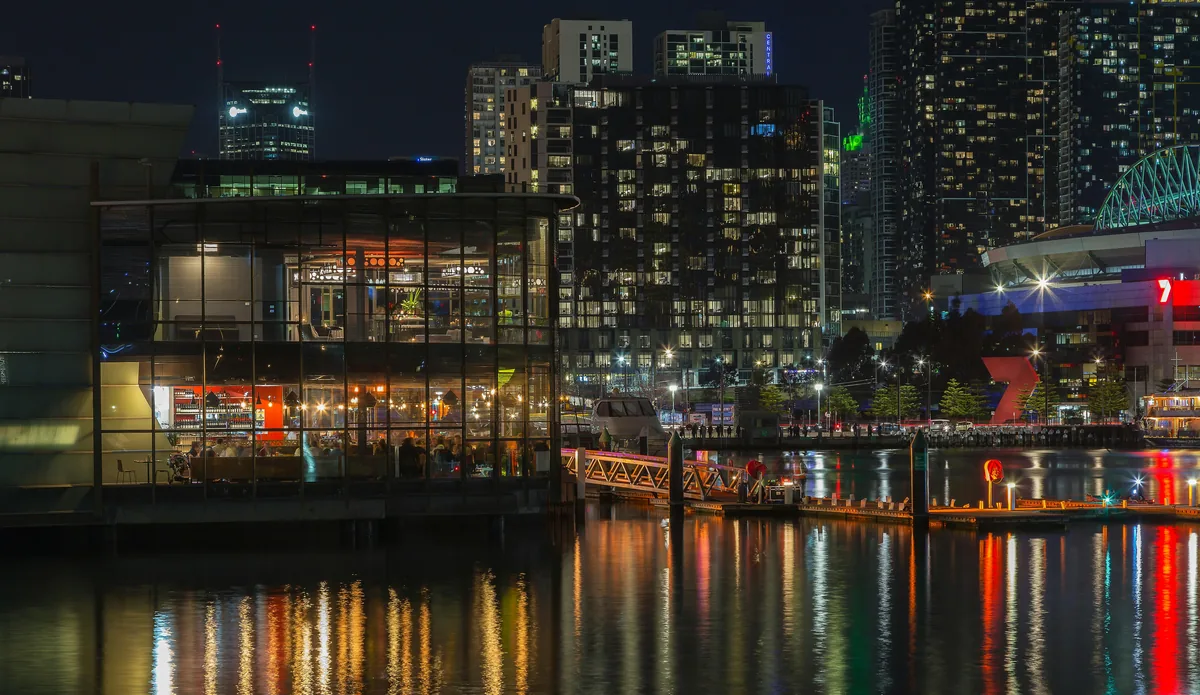 The District Docklands entertainment and dining precinct in Melbourne