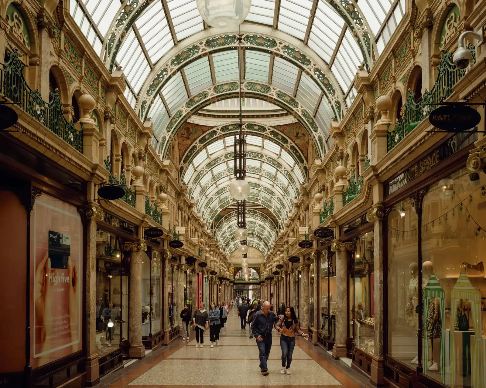 A historic shopping arcade in Melbourne's CBD lined with boutique stores