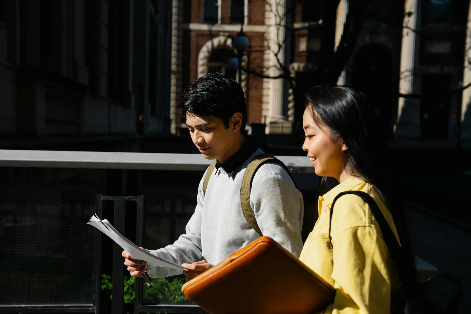Students enjoying Melbourne's university precinct and cafes
