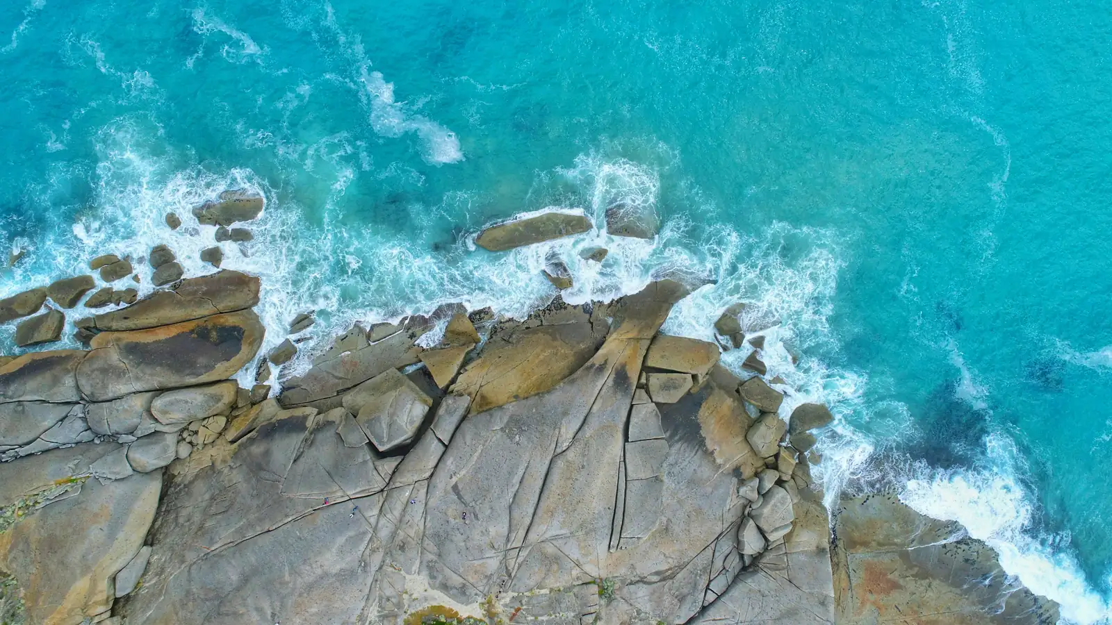 Squeaky Beach with white sand and granite boulders at Wilsons Promontory