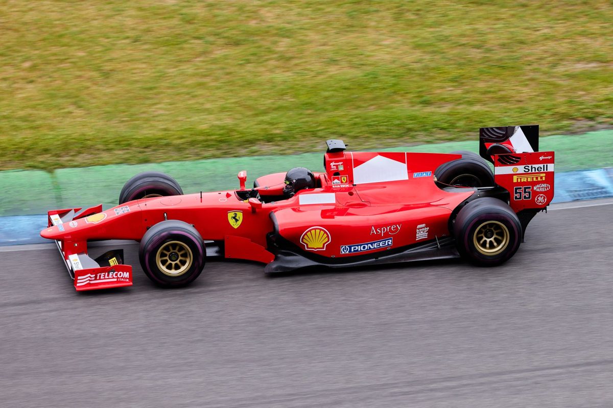 A Formula 1 car on the race track