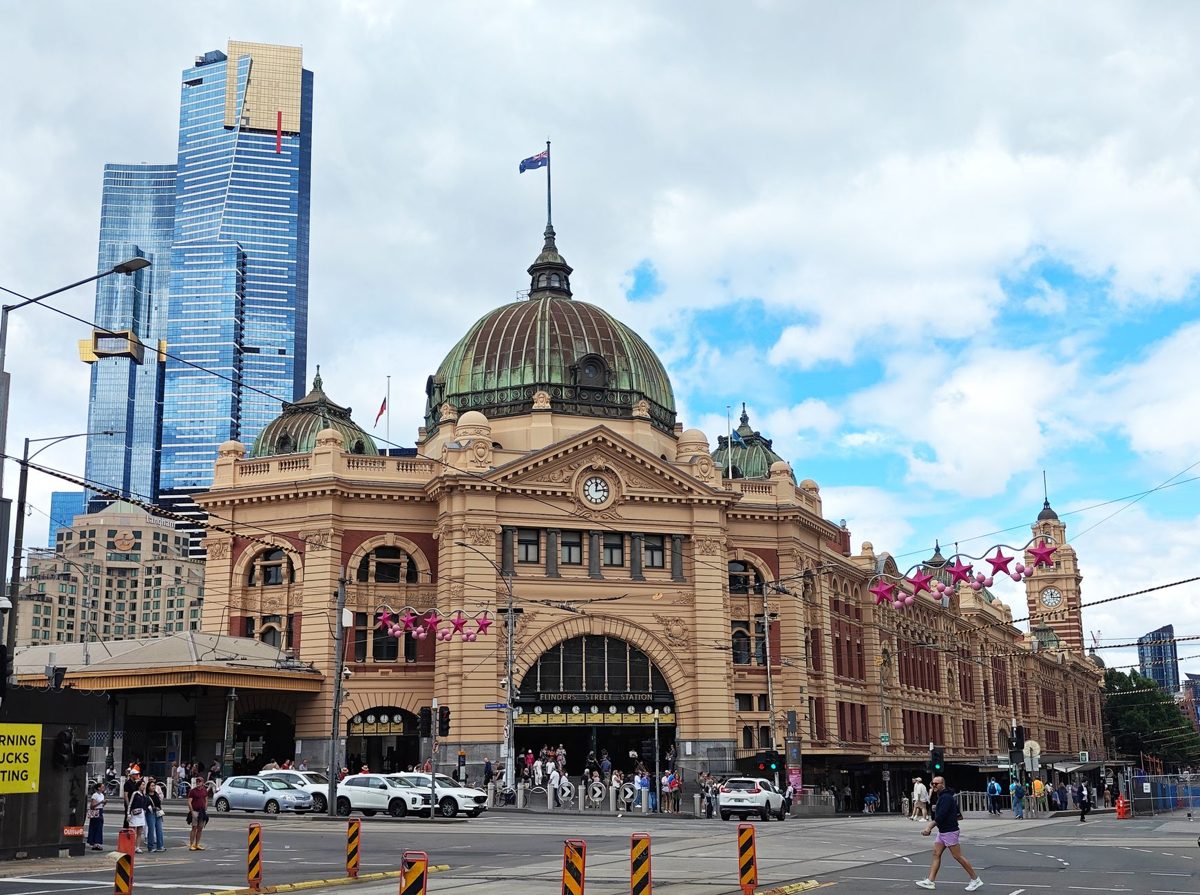 Flinders Street Station in central Melbourne