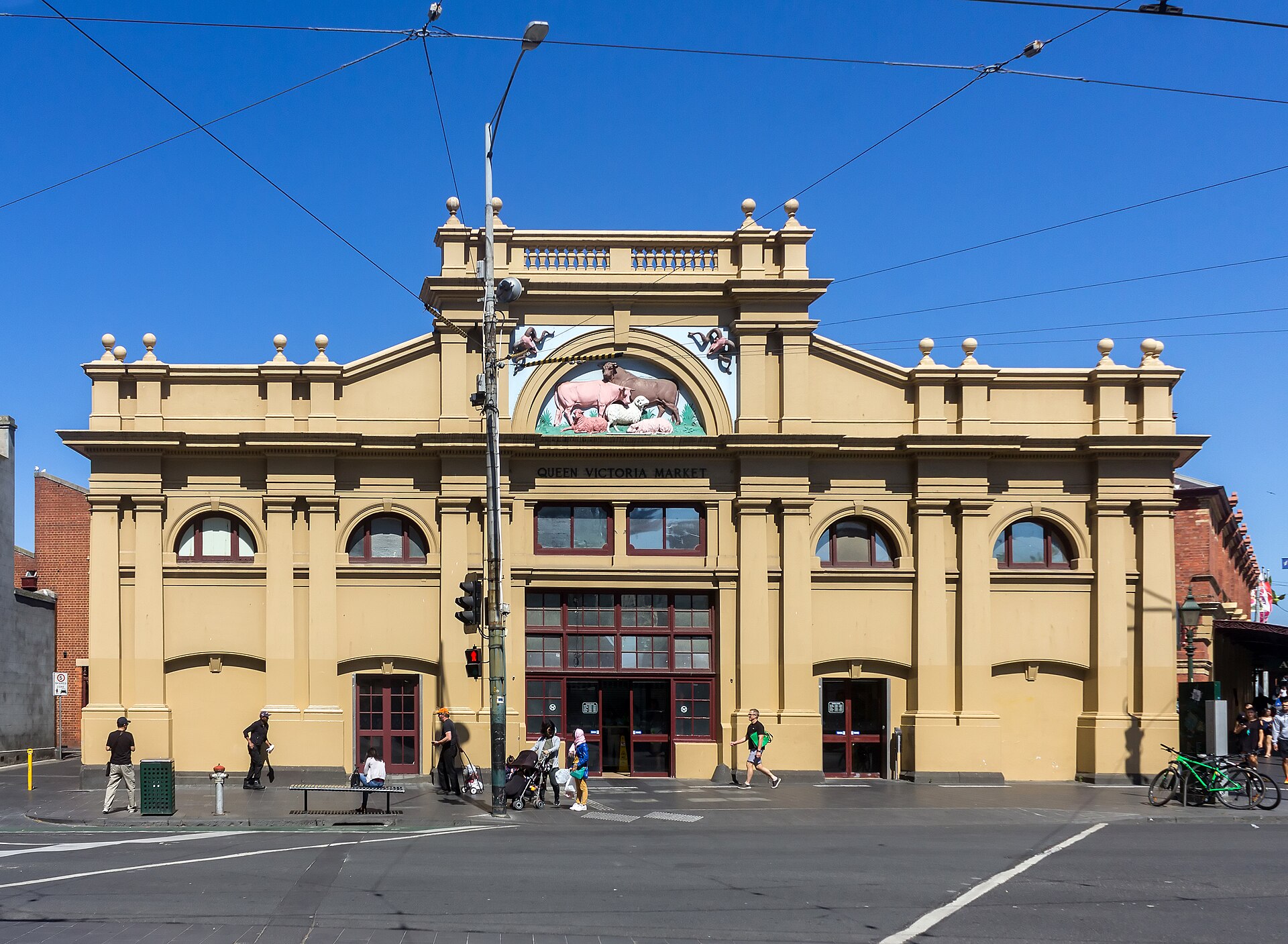 Queen Victoria Market heritage facade in Melbourne
